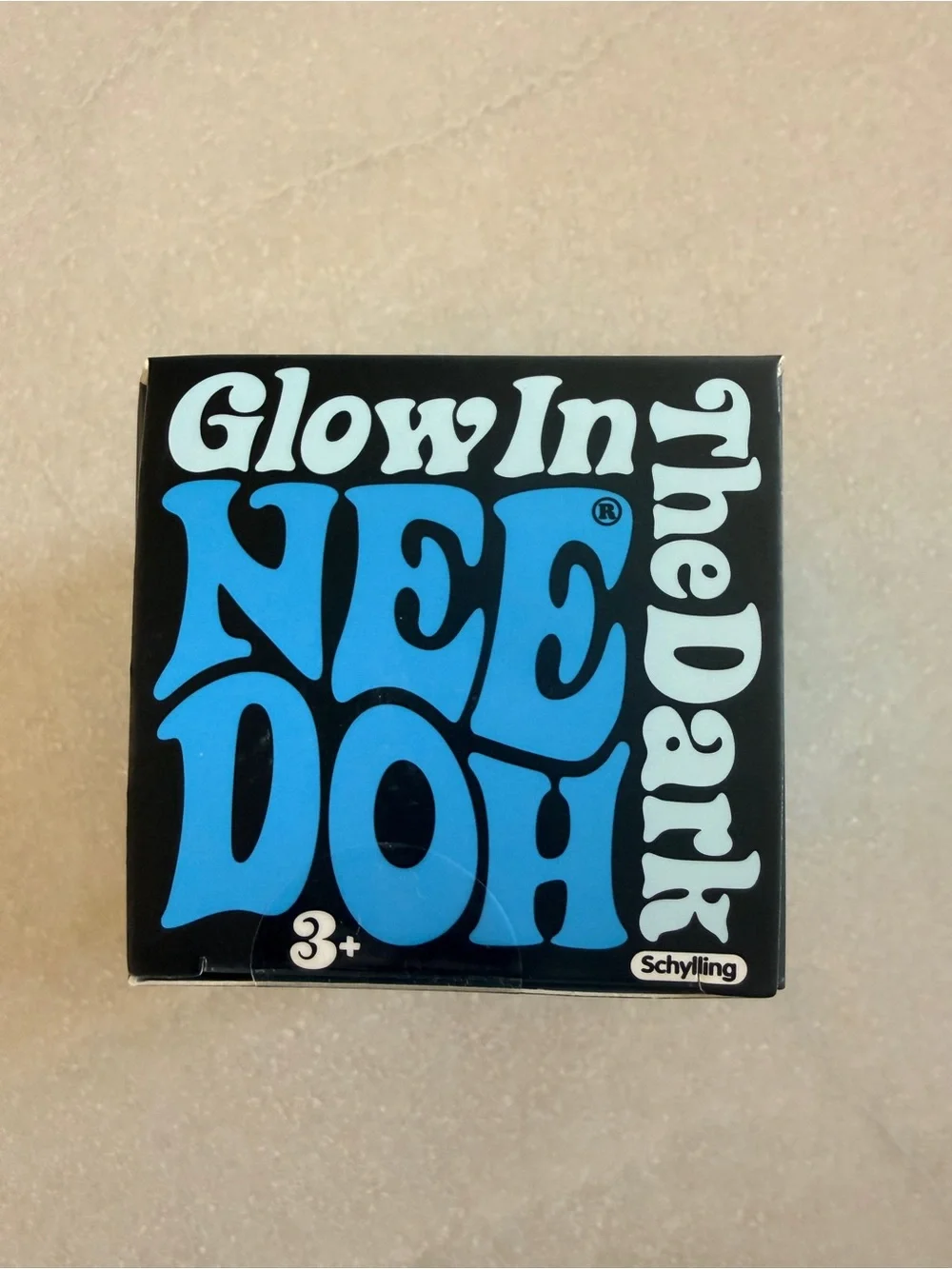 NIB Authentic Glow in the Dark NeeDoh Blue Sensory Fidget Toy Schylling